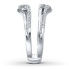 Thumbnail Image 3 of Previously Owned Diamond Enhancer Ring 1/4 ct tw Round-cut 14K White Gold - Size 3.25