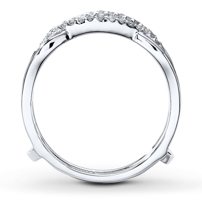 Main Image 2 of Previously Owned Diamond Enhancer Ring 1/5 ct tw Round-cut 14K White Gold Size 6.75