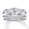 Thumbnail Image 4 of Previously Owned Diamond Enhancer Ring 1/5 ct tw Round-cut 14K White Gold Size 6.75
