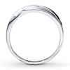 Thumbnail Image 2 of Previously Owned Men's Wedding Band 1/15 ct tw Round-cut Diamonds 10K White Gold - Size 12.5