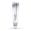Thumbnail Image 3 of Previously Owned Men's Wedding Band 1/15 ct tw Round-cut Diamonds 10K White Gold - Size 12.5