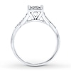 Thumbnail Image 2 of Previously Owned Engagement Ring 1/3 ct tw Round-cut Diamonds 10K White Gold - Size 10.25