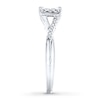 Thumbnail Image 3 of Previously Owned Engagement Ring 1/3 ct tw Round-cut Diamonds 10K White Gold - Size 10.25