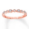 Thumbnail Image 1 of Previously Owned Diamond Wedding Band 1/15 ct tw Round-cut 10K Rose Gold Size 8.5