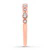 Thumbnail Image 3 of Previously Owned Diamond Wedding Band 1/15 ct tw Round-cut 10K Rose Gold Size 8.5