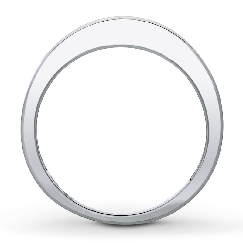 Main Image 2 of Previously Owned Diamond Anniversary Band 1/2 ct tw Princess-cut 14K White Gold Size 9