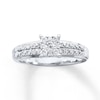 Previously Owned Diamond Engagement Ring 1/4 ct tw Round-cut 10K White Gold