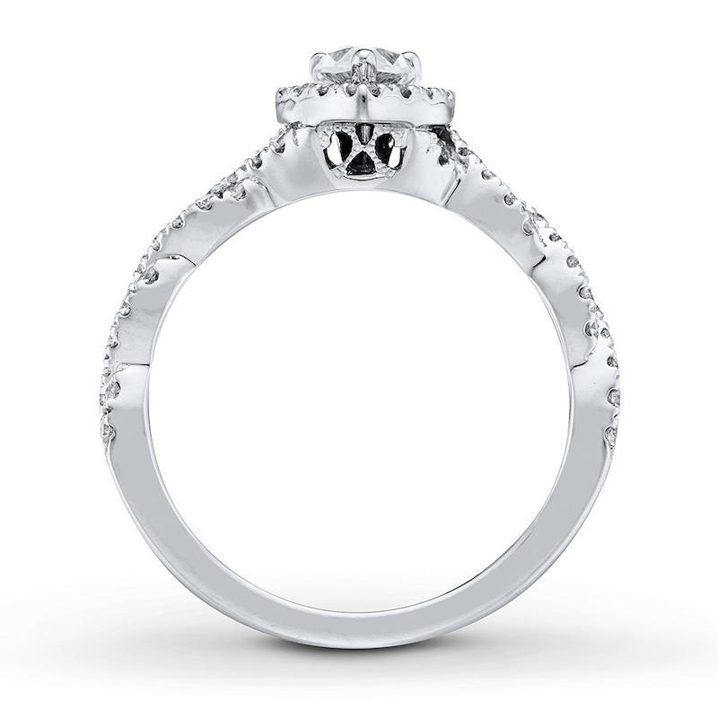 Main Image 2 of Previously Owned Neil Lane Engagement Ring 3/4 ct tw Round-cut Diamonds 14K White Gold - Size 4