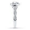 Thumbnail Image 3 of Previously Owned Neil Lane Engagement Ring 3/4 ct tw Pear & Round-cut Diamonds 14K White Gold Size 8.5
