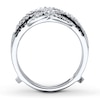 Thumbnail Image 2 of Previously Owned Black Diamond Enhancer Ring 1/2 ct tw Round-cut 14K White Gold Size 4.25