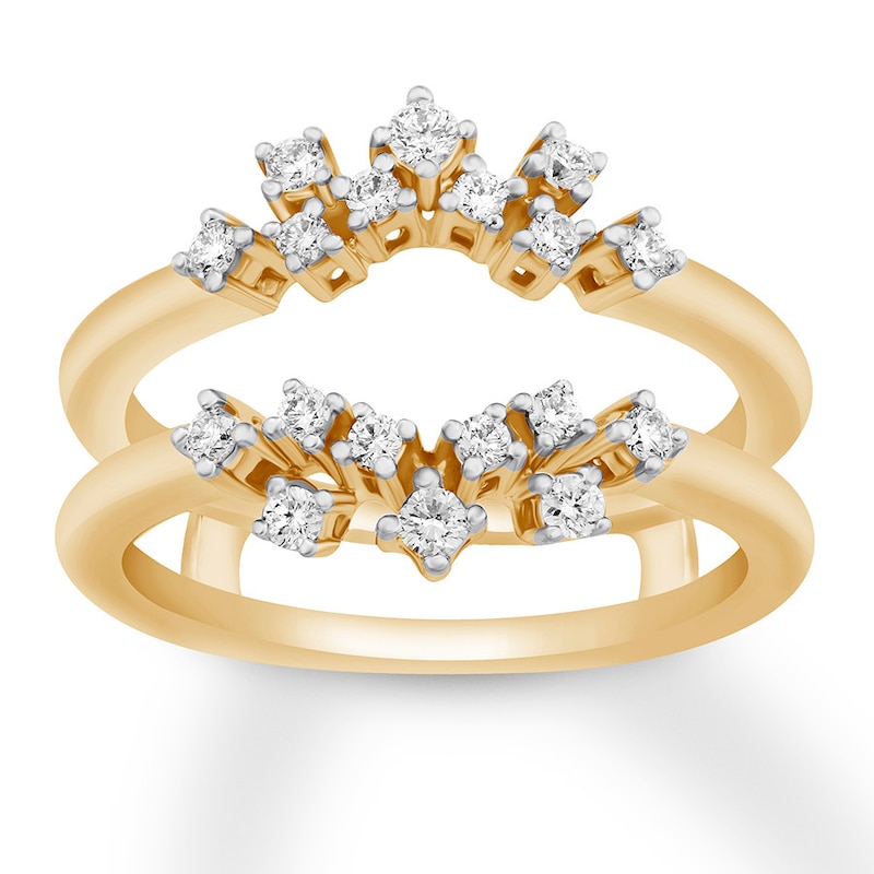 Main Image 1 of Previously Owned Diamond Enhancer Ring 1/3 ct tw Round-cut 14K Yellow Gold Size 9.75