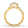 Thumbnail Image 2 of Previously Owned Diamond Engagement Ring 1/2 ct tw Round-cut 10K Two-Tone Gold Size 10