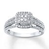 Thumbnail Image 1 of Previously Owned Diamond Ring 1/2 ct tw Round-cut 10K White Gold - Size 10.25