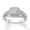 Thumbnail Image 0 of Previously Owned Diamond Ring 1/2 ct tw Round-cut 10K White Gold - Size 10.25