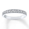 Thumbnail Image 0 of Previously Owned Diamond Anniversary Ring 1/4 ct tw Round-cut 10K White Gold - Size 4