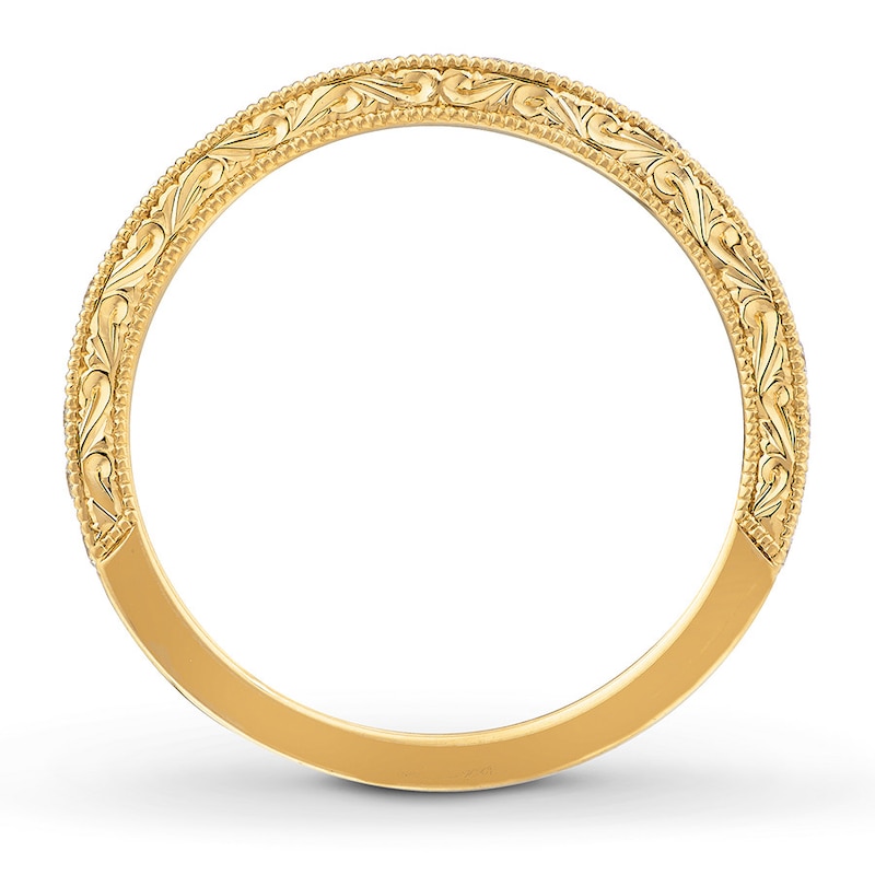 Main Image 2 of Previously Owned Neil Lane Wedding Band 1/3 ct tw Round-cut Diamonds 14K Yellow Gold - Size 8.75