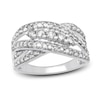 Thumbnail Image 0 of Previously Owned Diamond Fashion Ring 1 ct tw Round-cut 10K White Gold - Size 12.25