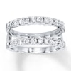 Thumbnail Image 1 of Previously Owned Diamond Enhancer Ring 1 ct tw Round-cut 14K White Gold - Size 9.5
