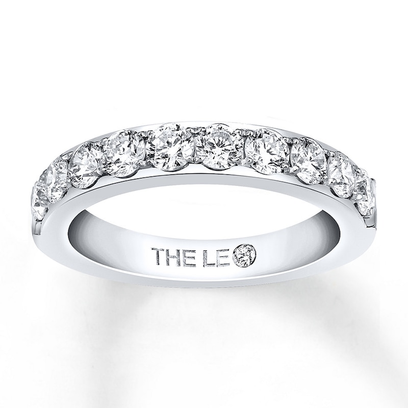 Previously Owned THE LEO Diamond Band 1 ct tw Round-cut 14K White Gold - Size 8.75