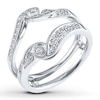 Thumbnail Image 4 of Previously Owned Diamond Enhancer Ring 1/6 ct tw Round-cut 10K White Gold - Size 9.5
