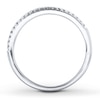 Thumbnail Image 2 of Previously Owned Diamond Wedding Band 1/10 ct tw Round-cut 10K White Gold - Size 3.75