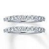 Thumbnail Image 1 of Previously Owned Diamond Wedding Bands 1 ct tw Round-cut 14K White Gold Size 5.5