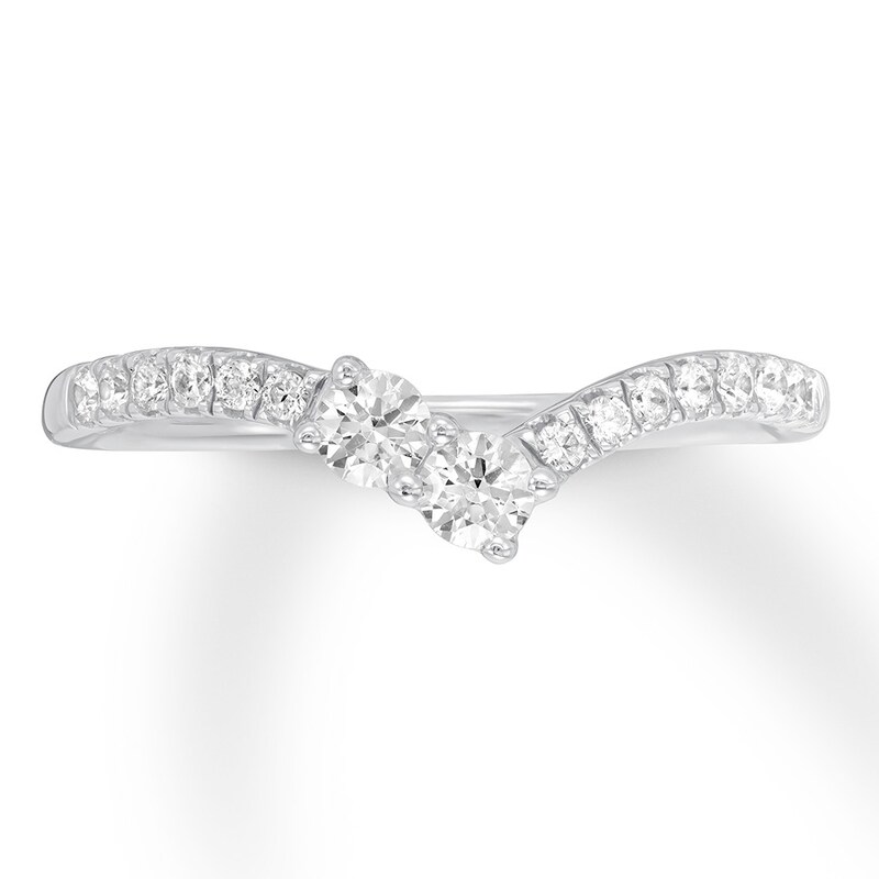 Main Image 4 of Previously Owned Ever Us Diamond Ring 1/6 ct tw Round-cut 10K White Gold Size 8.5