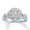 Thumbnail Image 0 of Previously Owned Diamond Engagement Ring 1 ct tw Round-cut 14K White Gold - Size 3