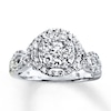 Thumbnail Image 1 of Previously Owned Diamond Engagement Ring 1 ct tw Round-cut 14K White Gold Size 3