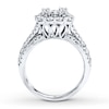 Thumbnail Image 2 of Previously Owned Engagement Ring 2 ct tw Round-cut Diamonds 14K White Gold Size 10.5