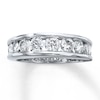 Thumbnail Image 1 of Previously Owned Diamond Wedding Band 1-1/2 ct tw Round-cut 14K White Gold Size 4