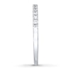 Thumbnail Image 3 of Previously Owned Diamond Anniversary Band 1/4 ct tw Round-cut 10K White Gold - Size 3