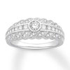 Thumbnail Image 1 of Previously Owned Diamond Anniversary Band 1/2 ct tw Round-cut 14K White Gold Size 4.5