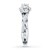 Thumbnail Image 3 of Previously Owned Diamond Engagement Ring 1/2 ct tw Round-cut 10K White Gold - Size 3.25