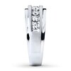 Thumbnail Image 2 of Previously Owned Men's Wedding Band 1 ct tw Round-cut Diamonds 10K White Gold Size 7