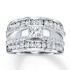 Thumbnail Image 2 of Previously Owned Diamond Enhancer Ring 1 ct tw Round-cut 14K White Gold Size 5