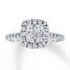 Thumbnail Image 1 of Previously Owned Diamond Engagement Ring 1 ct tw Princess-cut 14K White Gold - Size 9.5