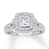 Thumbnail Image 1 of Previously Owned Radiant Reflections Engagement Ring 1 ct tw Diamonds 14K Gold Size 9.5