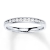 Thumbnail Image 1 of Previously Owned Diamond Band 1/4 ct tw Round-cut 10K White Gold - Size 9.5