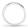 Thumbnail Image 2 of Previously Owned Diamond Band 1/4 ct tw Round-cut 10K White Gold - Size 9.5