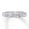 Thumbnail Image 1 of Previously Owned Diamond Wedding Ring 3/8 ct tw Round-cut 14K White Gold Size 11.25