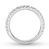 Thumbnail Image 2 of Previously Owned Diamond Wedding Band 3/8 ct tw Round-cut 14K White Gold - Size 4.75