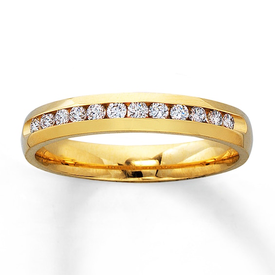 Previously Owned Diamond Anniversary Band 1/4 ct tw Round-cut 14K Yellow Gold Size 9