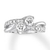 Thumbnail Image 1 of Previously Owned Ever Us Two-Stone Diamond Anniversary Ring 1-1/2 ct tw Round 14K White Gold Size 4