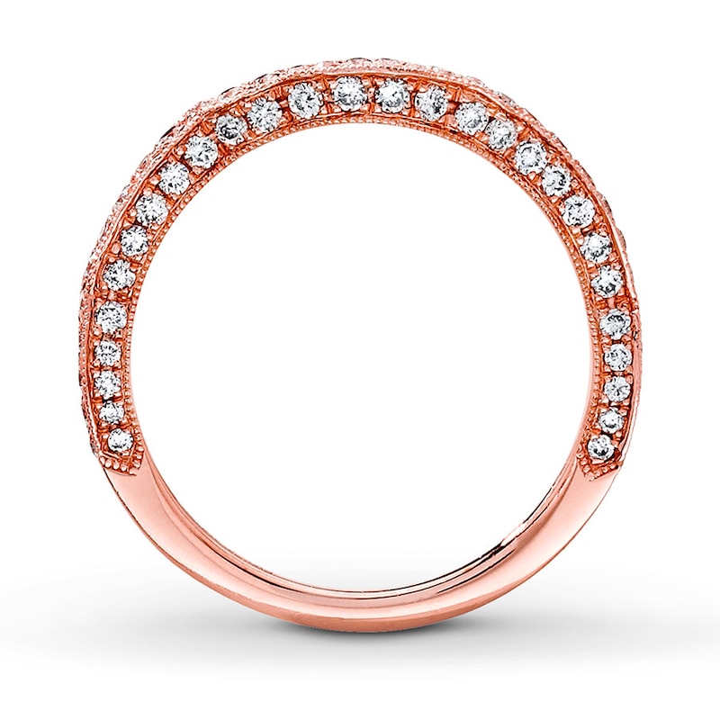 Main Image 2 of Previously Owned Neil Lane Wedding Band 3/8 ct tw Round-cut Diamonds 14K Rose Gold Size 9.75