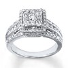 Thumbnail Image 3 of Previously Owned Diamond Engagement Ring 1-1/2 ct tw Round-cut 14K White Gold - Size 10.25