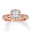 Thumbnail Image 0 of Previously Owned Diamond Engagement Ring 1/2 ct tw Round-cut 14K Two-Tone Gold - Size 9.25