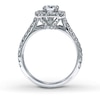 Thumbnail Image 2 of Previously Owned Neil Lane Bridal Ring 1-1/8 ct tw Round-cut Diamonds 14K White Gold Size 4.25