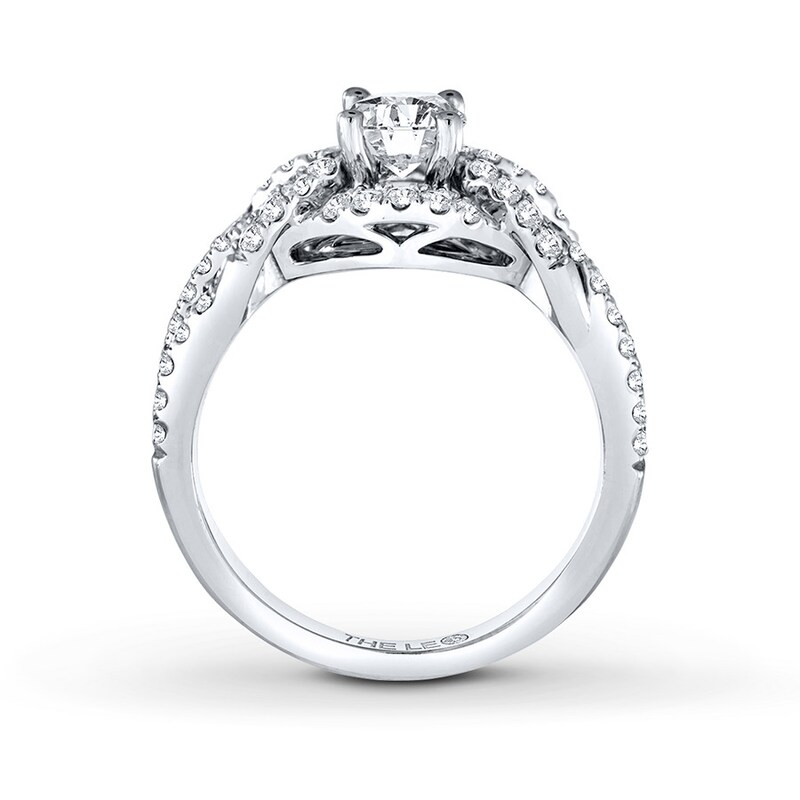 Main Image 2 of Previously Owned THE LEO Engagement Ring 1 ct tw Diamonds 14K White Gold - Size 10.25