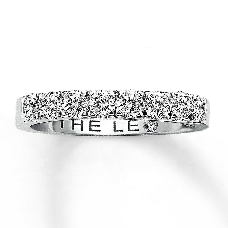 Main Image 1 of Previously Owned THE LEO Diamond Band 1-1/2 ct tw Round-cut 14K White Gold - Size 6